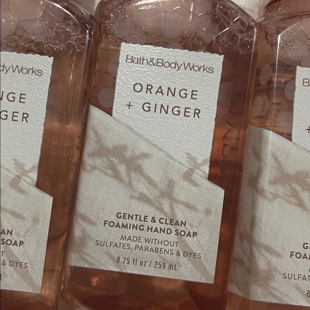 NEW- Bath & Body Works. 3 Orange + Ginger - Picture 2 of 3